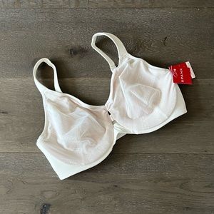 SPANX NWT Low Profile Illusion Lace Minimizer Bra Linen/Champagne Beige 36DD